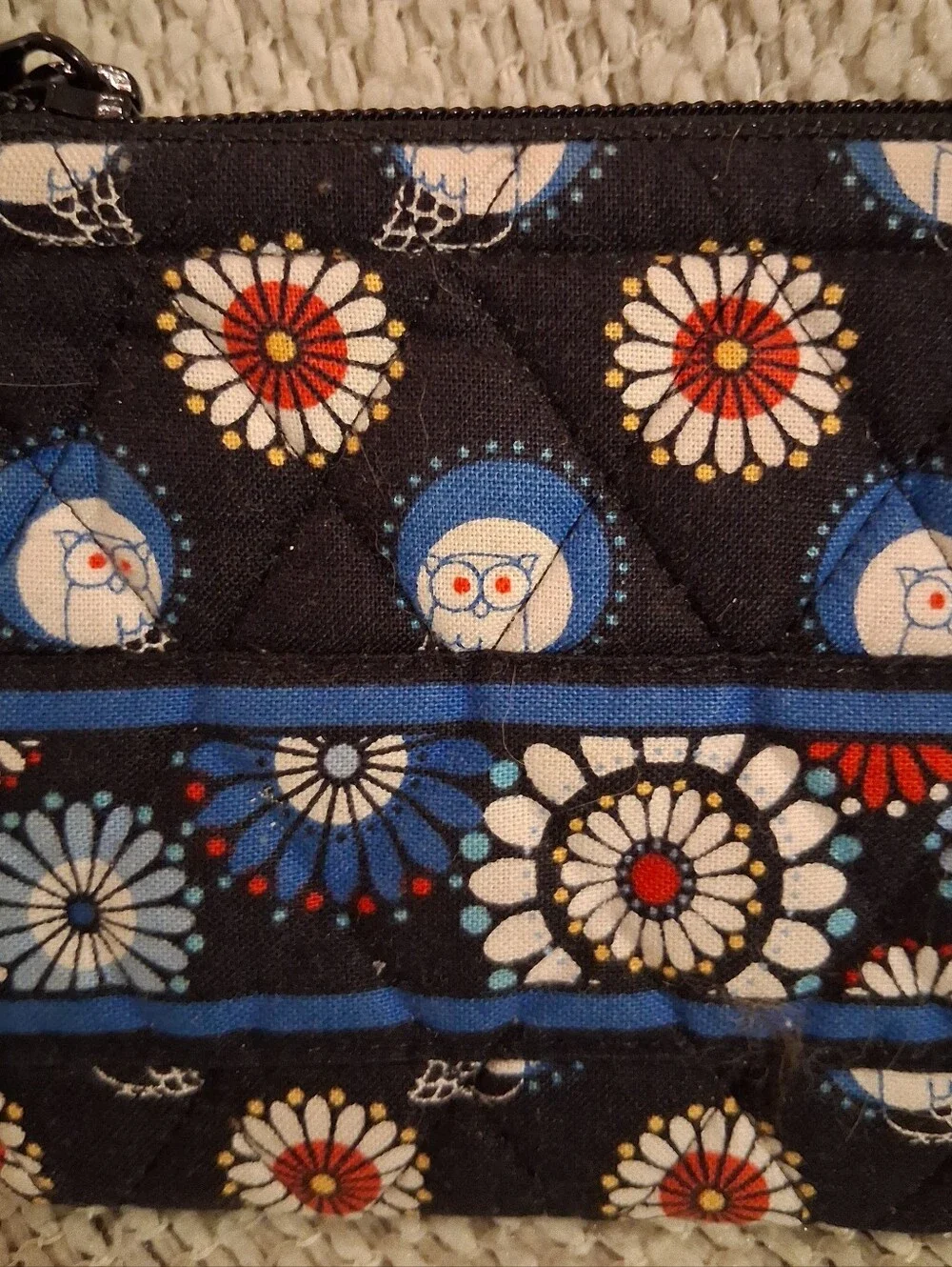 Vera Bradley Night Owl Coin Purse. - Picture 2 of 7